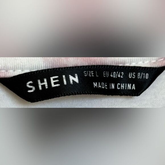 SHEIN Sleeveless Red Blue Tie Dye Split Hem Crewneck Pullover Maxi Dress. Large. - Picture 8 of 8